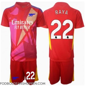 Arsenal David Raya #22 Målmand Udebanetrøje Børn 2024-25 Kortærmet (+ Korte bukser)